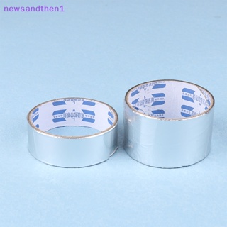 Newsandthen1 เทปกาวสติกเกอร์ฟอยล์อลูมิเนียม กันน้ํามัน ทนความร้อนสูง สําหรับห้องครัว