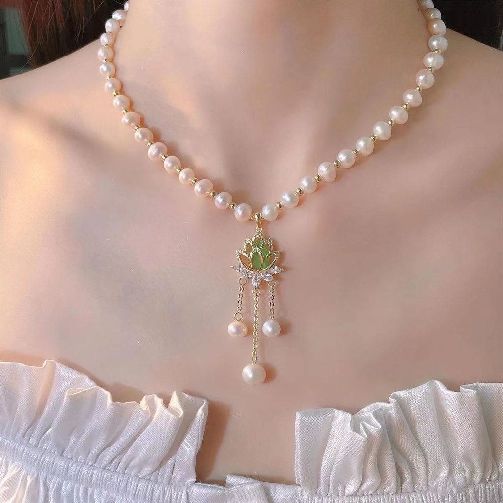 สร้อยคอ โซ่ ประดับไข่มุก หรูหรา ระดับไฮเอนด์ เครื่องประดับ แฟชั่นสําหรับผู้หญิง