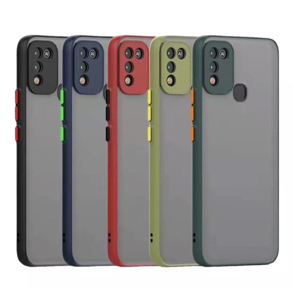 เคส Infinix Smart 5 Smart 6 Smart 5Pro Note 8 Hot 11S Hot9Play Smart HD Hot10Play ขอบสีผิวด้าน เคสนิ่ม TPU Case