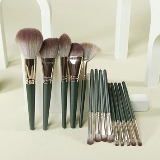 14 make-up brush sets Cangzhou powder paint foundation brush portable storage bag super soft novice brush