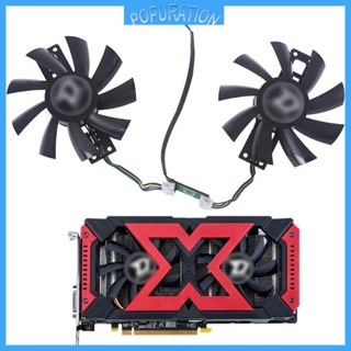 Pop พัดลมระบายความร้อนการ์ดจอ GA91S2H VGA สําหรับ Dataland RX580 2048sp Ares Radiator Dual 4Pin 12V 0 35A 87 มม. 2 ชิ้น