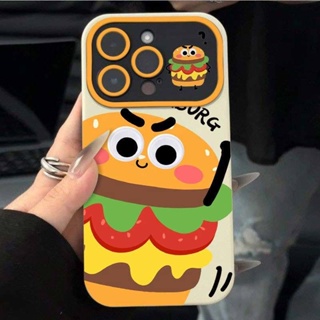 เคสโทรศัพท์มือถือนิ่ม ลายเฟรนช์ฟรายส์ เบอร์เกอร์ สําหรับ Apple Iphone 14promax 13pro 12 11 7p ATQF