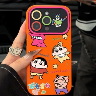 เคสโทรศัพท์มือถือ แบบนิ่ม ลายการ์ตูนชินจัง สําหรับ Apple Iphone 14 13pro xsmax 12 7plus DR3W