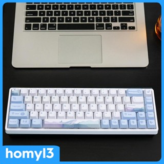 [Homyl3] ชุดปุ่มกดคีย์บอร์ด PBT 129 คีย์ ธีมทางทะเล ทนทาน สําหรับคีย์บอร์ด Mechanical