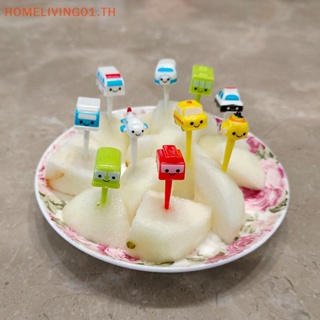 Onehome ส้อมจิ้มผลไม้ แซนวิช ขนมหวาน เบนโตะ ลายการ์ตูน ขนาดเล็ก สําหรับตกแต่งรถยนต์ ปาร์ตี้ 11 ชิ้น ต่อชุด