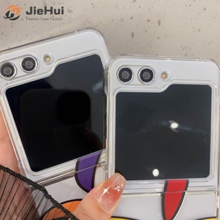 Jiehui เคสโทรศัพท์มือถือ PC แบบใส ลายซุปเปอร์แมน แฟชั่น สําหรับ Samsung Z Flip5