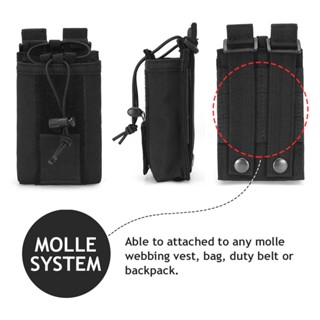 1000d Molle ซองใส่วิทยุสื่อสาร กระเป๋าแมกกาซีน ที่ใส่กระเป๋า แบบพกพา วิทยุสื่อสาร แคมป์ปิ้ง กระเป๋าพกพา