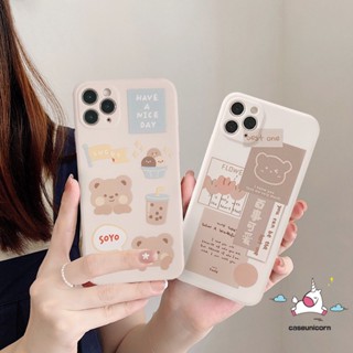 เคสโทรศัพท์มือถือ Tpu แบบนิ่ม ลายการ์ตูนหมี สําหรับ Infinix Hot 10 Lite 11s 12i 20 20s 10T 9 8 11 10 Play 12 Pro Hot 10s 11s NFC Note 11 8 12 G96 10 Pro 12Pro Smart 4 5 6 Plus เคสนิ่ม