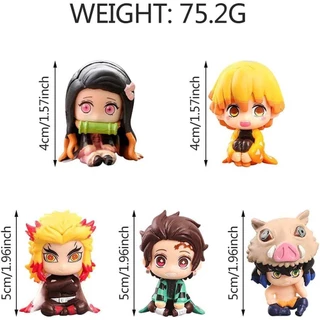 (เซ็ต 5 ชิ้น) เลือกแบบ โมเดล ดาบพิฆาตอสูร ขนาด 4-5 ซม. มีฐานตั้ง แต่งหน้าเค้ก