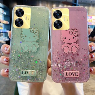 In Stock 2023 New Phone Case เคส Realme 10T 5G / Realme C55 NFC Slim Casing Glitter Starry Sky Luxury Rhinestones Soft Case Back Cover for RealmeC55 Phone Cover เคสโทรศัพท