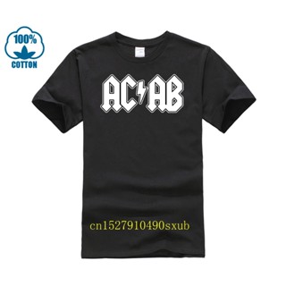 เสื้อยืดแขนสั้นคอกลม 100 % เสื้อยืดแขนสั้นACAB ACDCS-5XL