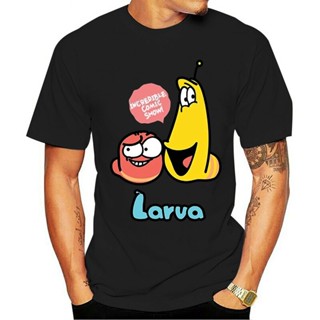 ☋♧Top Mens T-shirt Funny cartoon animation larva t shirt men summer sleeve round neck cool  mans T_03