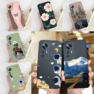 เคสซิลิโคนนิ่ม ลายดอกไม้ บางพิเศษ กันกระแทก สําหรับ Xiaomi 12T Pro 5G Xiaomi 12 T Pro 5G