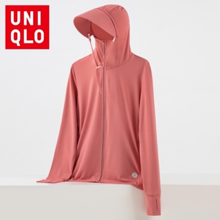 【ใหม่】Uniqlo เสื้อแจ็กเก็ต ป้องกันรังสียูวี ลายพราง ระบายอากาศ เหมาะกับฤดูร้อน สําหรับผู้หญิง 2023 Upf50+