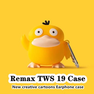 【imamura】เคสหูฟัง แบบนิ่ม ลายการ์ตูนตลก สําหรับ Remax TWS 19 Remax TWS 19