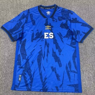 เสื้อกีฬาแขนสั้น ลายทีมชาติฟุตบอล El Salvador ทีมเหย้า และทีมเยือน 23-24 ไซส์ S-XXL ชุดเหย้า สําหรับผู้ชาย