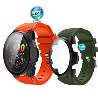 สาย Garmin Forerunner 265 สาย สายรัด สายนาฬิกาสายซิลิโคน Garmin Forerunner 265 music สายรัด เคส Garmin Forerunner 265 เคส เคสป้องกันรอบด้าน 360° เคสแบบเต็มจอ เคส