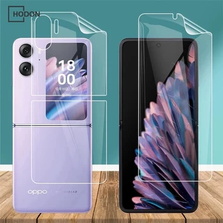 OPPO Find N3 Flip Screen Protector Soft Hydrogel Film สําหรับ OPPO Find N2 N3 Flip ป้องกันฟิล์มด้านหน้า + ฟิล์มด้านหลัง + เลนส์กล้องกระจก Protector