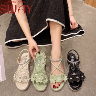 SWAY  รองเท้าแตะ หญิง กางเกงยีนส์ผญ  ทันสมัย พิเศษ Korean Style Stylish B28G05Q 36Z230909