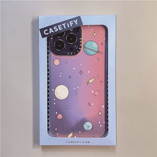 Casetify X เคสโทรศัพท์มือถือ PC TPU แข็ง ลายการ์ตูนดาวเคราะห์ สําหรับ IPhone 14 Pro MAX 14 Plus 13 Pro MAX 12 Pro MAX 11 Pro MAX XS MAX XR X