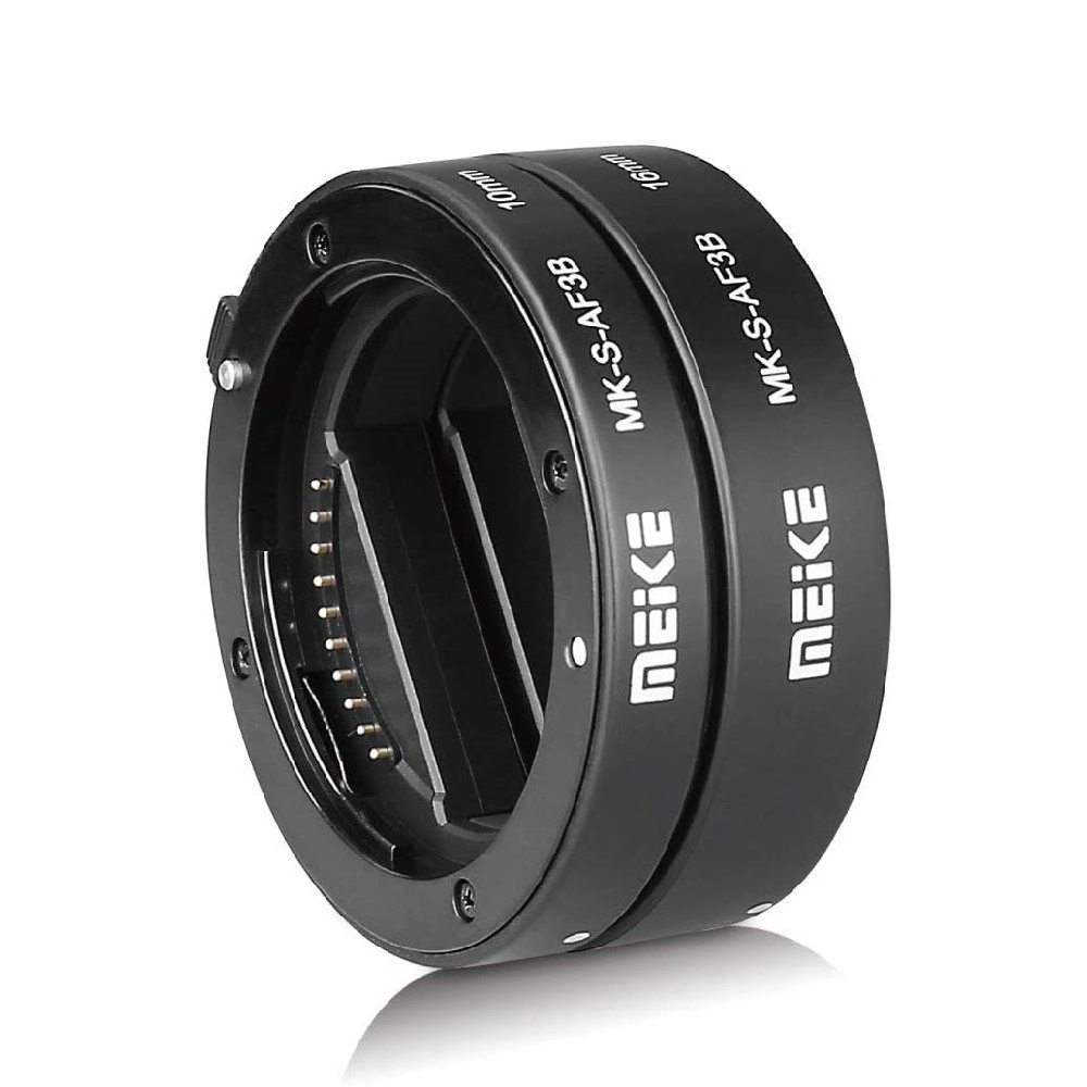 Meike MK-S-AF3B Auto Focus Macro Extension Tube แหวนสําหรับ Sony E Mount A7 A7II NEX-3 NEX-5 NEX-6 A6600 A5000 A6000 A6100 A6300 A9