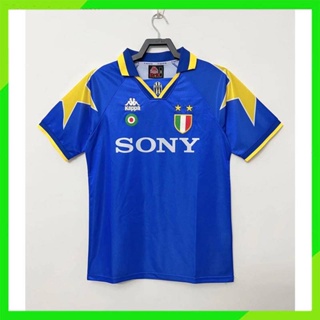 เสื้อกีฬาแขนสั้น ลายทีมชาติฟุตบอล Juventus Gao Pin 1995 1996 season ชุดเยือน สไตล์เรโทร