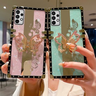 เคสโทรศัพท์มือถือ พร้อมขาตั้ง หรูหรา สําหรับ Samsung Galaxy A54 A34 A14 A13 A23 A53 A33 A73