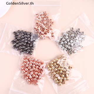 Goldensilver ลูกปัดเดรดล็อกถักเปีย แวววาว สีเงิน 50 ชิ้น TH