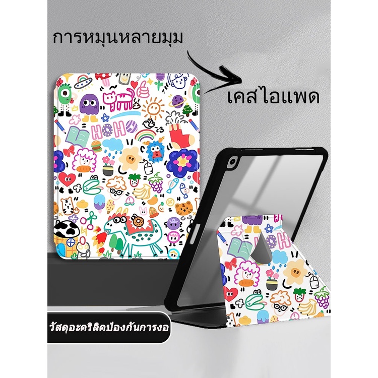 เคสไอแพด gen10 2022 360°rotation เคสไอแพด Air5 air4 pro 11 เคสไอแพดเจน 10 เคสไอแพด gen 9 gen8 gen6 g