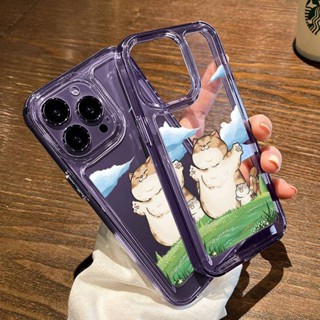 เคสโทรศัพท์มือถืออะคริลิค ลายการ์ตูนแมว สําหรับ Apple Iphone 14pro 14promax 13 12p 11 x