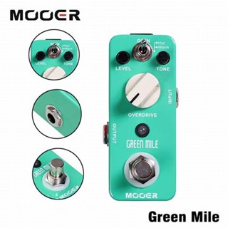 Mooer MOD1 แป้นเหยียบเอฟเฟคกีตาร์ไฟฟ้า ขนาดเล็ก สีเขียว
