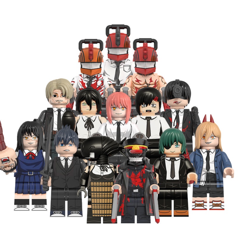 ฟิกเกอร์ตัวต่อ รูปการ์ตูนญี่ปุ่น Pochita Denji Power Hayakawa Aki Chainsaw Man ขนาดเล็ก เหมาะกับของขวัญ ของเล่นสําหรับเด็ก