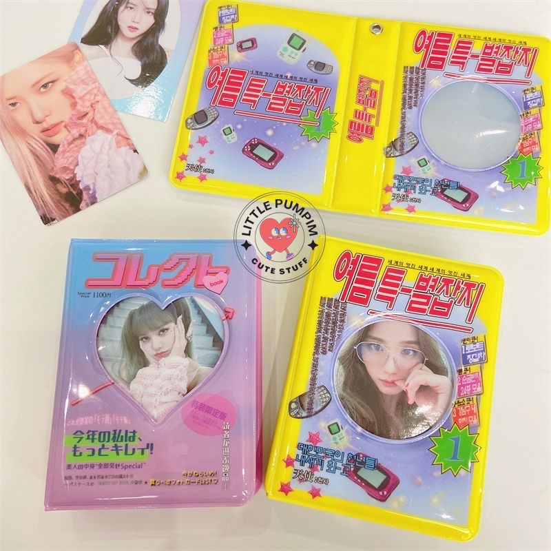 [ร้านไทย ]พร้อมส่ง แฟ้มการ์ด1ช่อง ลายแม็กกาซีน แฟ้มสะสมการ์ด แฟ้มเก็บการ์ด แฟ้มใส่การ์ดอัลบั้ม Collect book นำเข้าเอง
