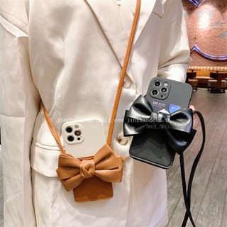Fashion Leather Bow Card Insert Bag Case for Redmi Note12 Pro Note11 E Note11s Note10 Note9 Note8 12C 10C 9C 10A 9 A1 Note 12 11 11s 10 10s 9 8 7 6 5 8T 9A 8A 7A 6A Soft Cover