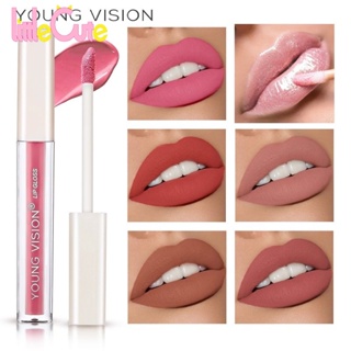 [Beauty]YOUNG Vision / ลิปกลอส เนื้อแมตต์กํามะหยี่ สีนู้ด 1 ชิ้น / ลิปทินท์ เนื้อแมตต์ กันน้ํา เรียบลื่น ไม่ติดถ้วย / ลิปกลอส ให้ความชุ่มชื้น / ลิปสติก สีนู้ด ติดทนนาน