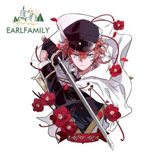 Earlfamily สติกเกอร์ ลายกราฟฟิค Bungou Stray Dogs กันน้ํา กันแดด 13 ซม. x 9.8 ซม. สําหรับติดตกแต่งรถยนต์