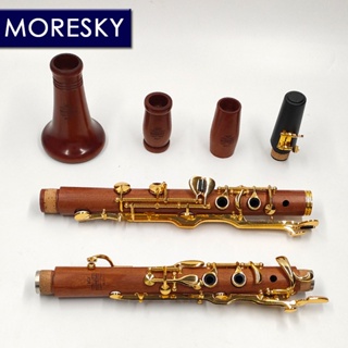 Hs-(ใหม่) คลาริเน็ตระบบโอเอห์เลอร์ G Redwood clarinet ชุบทอง 18 คีย์ M211