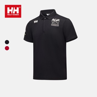 เสื้อยืดแขนสั้น คอปกโปโล พิมพ์ลาย HELLY HANSEN HH สําหรับผู้ชาย