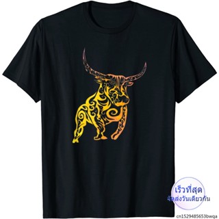 NIFผู้ชาย เสื้อยืดพิมพ์ลายสัญลักษณ์ Taurus Zodiac Power แฟชั่นสําหรับผู้หญิง