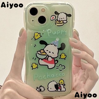 ✅/ ใหม่ เคสป้องกันโทรศัพท์มือถือ แบบนิ่ม ลายสุนัข Pacha สีเขียวมิ้นท์ สําหรับ Apple iPhone 11 xs13 7 12 proxr814นุ่ม/emce