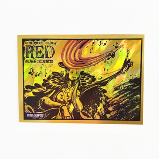 การ์ดตัวละครอนิเมะ One Piece Film:RED Ink Art Shiny Card มุมขวา แบบหนา สําหรับสะสม
