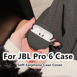 【Trend Front】เคสหูฟัง แบบนิ่ม สีพื้น สีฟ้า และสีเขียว สําหรับ JBL Pro 6 Pro 6