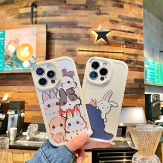 เคสโทรศัพท์มือถือแบบนิ่ม ลายกระต่ายน่ารัก NN205T สําหรับ OPPO A16 A78 A76 A96 4G A77S A17 Find X5 PRO 5G Find X3 PRO F9 F11 K3 R15 PRO R17 PRO A73 5G A16K A16E A1K