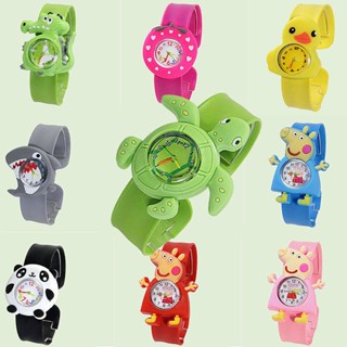 Slap Bracelet Childrens Cartoon Toy Watch Ultraman 2-8 Years Old Kindergarten Gifts Gift Ring Pop Electronic Watch tjgj