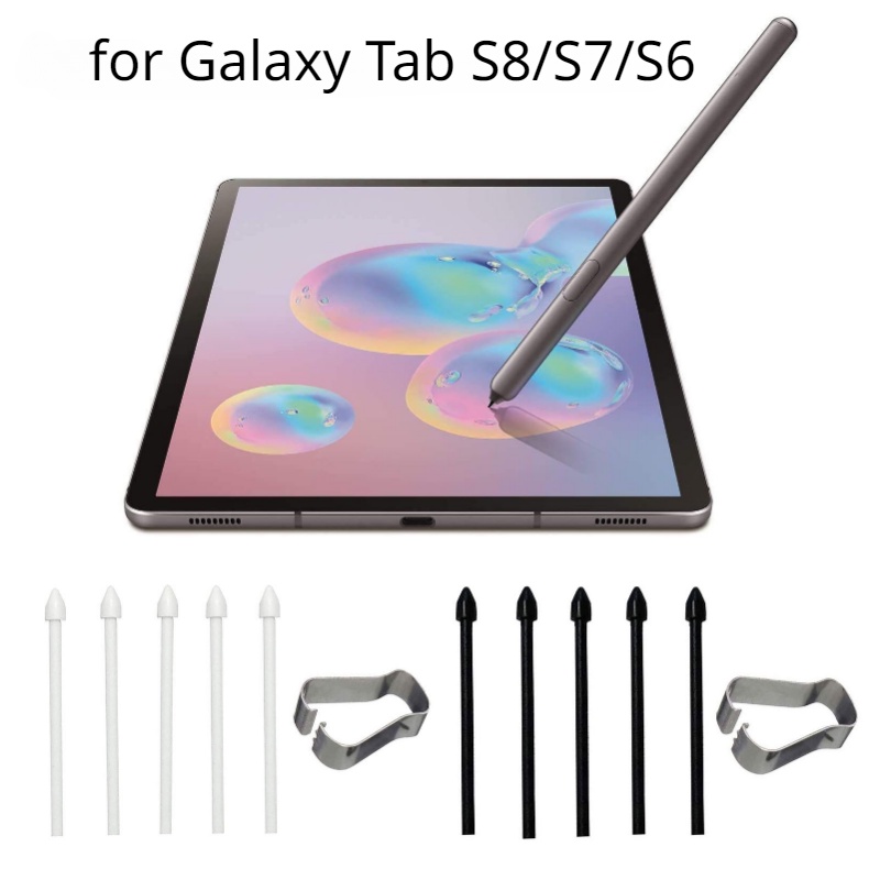 ชุดปากกาสไตลัส ปลายปากกา สําหรับ Samsung Galaxy Tab S9 S8 S7 FE S6 Lite Plus Ultra T735 T733 P610 P615