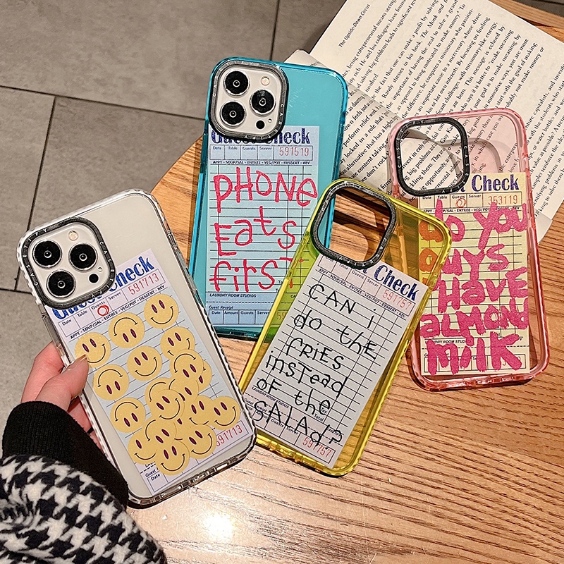 Casetify เคสโทรศัพท์มือถือแบบนิ่ม TPU ใส กันกระแทก ลายสติกเกอร์ตลก สําหรับ iPhone 15 Pro Max 14 13 12 11