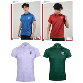 ของแท้ เสื้อเชียร์ โปโล ฟุตบอลทีมชาติไทย Warrix Thailand National Team Kit 2022-23 (Cheer POLO Version) Original