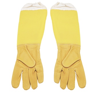 Cool Comfortable Thick Long Sleeves Scratch Resistance Hand Protection Sheepskin For Beekeepers Beekeeping Gloves