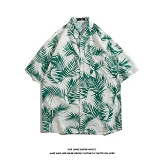 เสื้อฮาวาย hawaii ผ้านิ่มขึ้น สไตล์เกาหลีมาแรง ฮาวายสไตล์เกาหลี เสื้อเชิ้ตแนวเกาหลี 100 แบบ รุ่น 3103