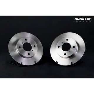 RUNSTOP รันสตอป brake disc จานเบรคหน้า เบรก แบบเรียบ ขนาดเดิม231mm SUZUKI รุ่น SWIFT GA GL ปี18 ราคาต่อคู่